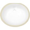 American Imaginations 16.5-in. x 13.25-in. Ceramic Bathroom Undermount Sink In White CSA AI-36052